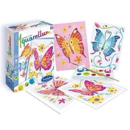 Mini Aquarellum, Papillons - Sentosphère