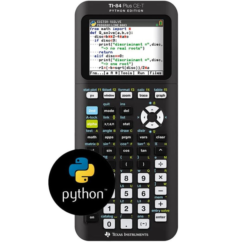 Calculatrice Graphique Texas Instruments TI-84 Plus CE-T Python Edition Graphing Calculator