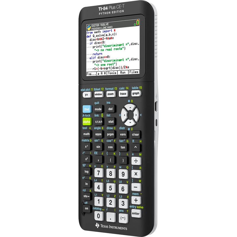 Calculatrice Graphique Texas Instruments TI-84 Plus CE-T Python Edition Graphing Calculator