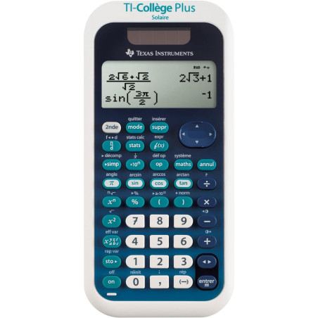 Calculatrice Scientifique Texas Instruments TI-Collège™ Plus Solaire