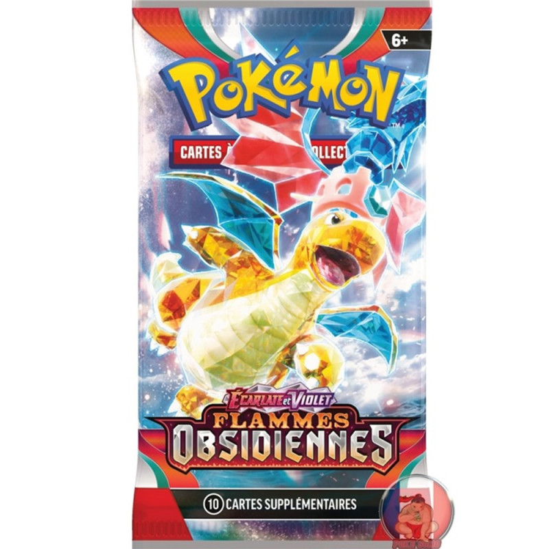 10 Cartes à Collectionner Pokémon : Ecarlate et Violet : Flammes Obsidiennes Booster EV03