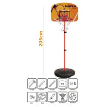 Ensemble de Basket-ball Réglable pour Enfants avec Ballon et Pompe