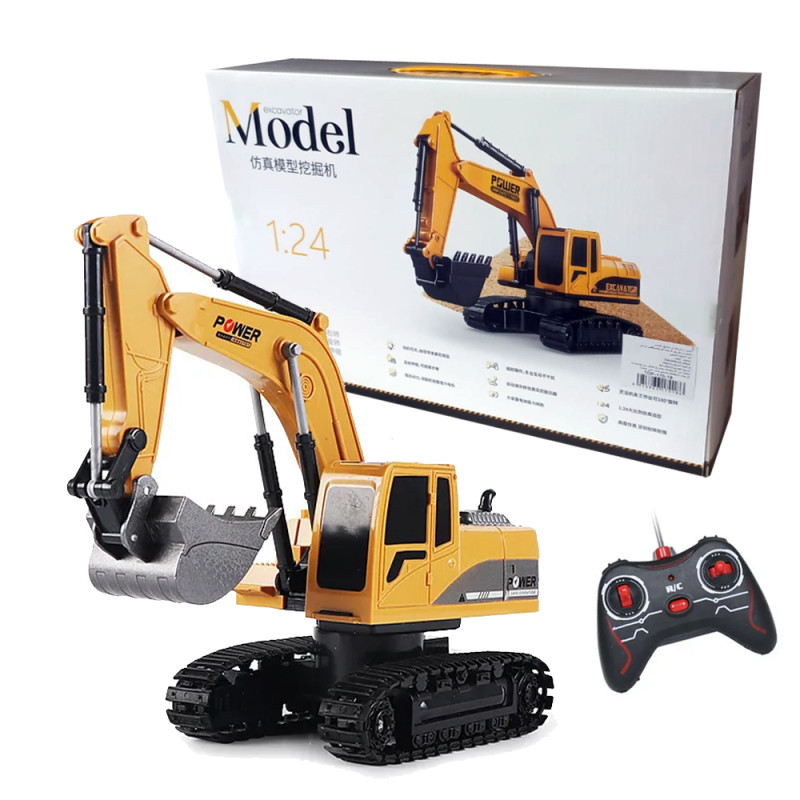 Pelle Mécanique Télécommandée Excavator Model 1:24