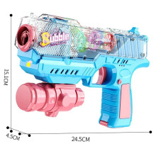 Pistolet à Bulles d'eau Colorées avec Musique et Lumière - Gear Bubble Gun
