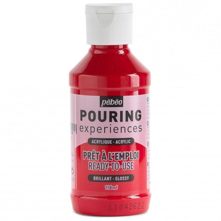 Acrylique Pouring Experiences, Rouge Magenta - Pébéo