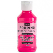 Acrylique Pouring Experiences, Rose Fluorescent - Pébéo