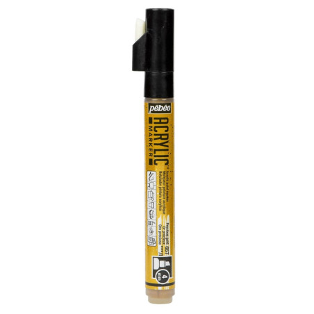 Marqueur Acrylique Multi-Support 4mm, Doré - Pébéo