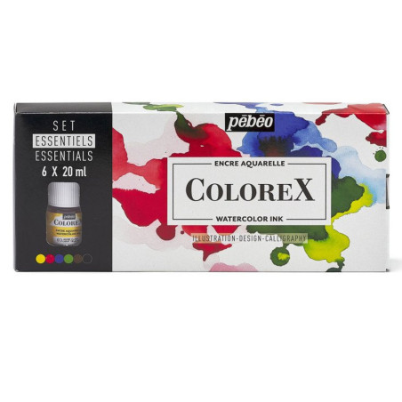 Set Encre Aquarelle, Colorex - Pébéo
