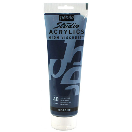 Studio Acrylique Fine 250 ml, Bleu De Prusse Imitation 56 - Pébéo