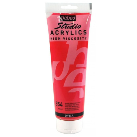 Studio Acrylique Fine 250 ml,Rouge Bleu Iridescent 354 - Pébéo