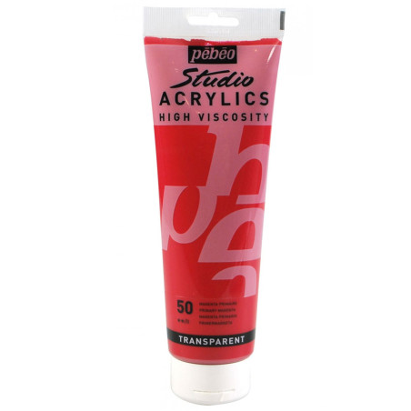 Studio Acrylique Fine 250 ml, Magenta Primaire 50 - Pébéo