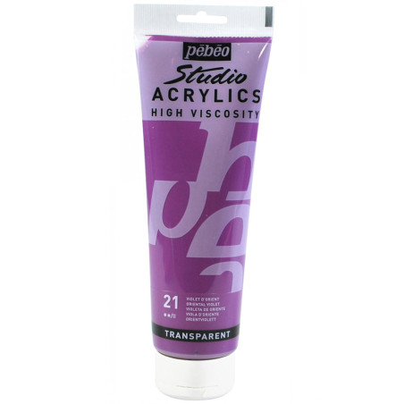 Studio Acrylique Fine 250 ml, Violet D'orient 21 - Pébéo