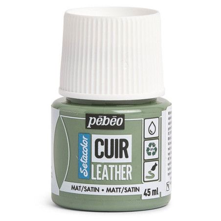 Peinture Sur Cuir Opaque Setacolor, Vert Matcha - Pébéo
