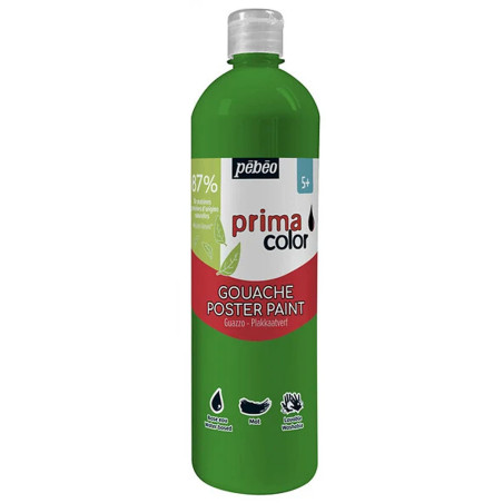Peinture Gouache Enfant Primacolor 1L, Vert Primaire - Pébéo