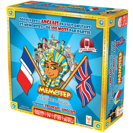 Jeu MEMOTEP : Le Jeu de Langue Français-Anglais