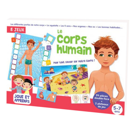 Boite De Jeux Le Corps Humain, ( 8 jeux ) 5-7 ans