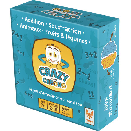 Jeu Crazy Chrono : Animaux/Fruits & légumes - Le jeu d'ambiance qui rend fou