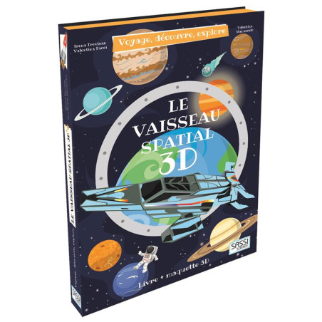 Livre Et Maquette Construis, Le Vaisseau Spatial 3D - SASSI