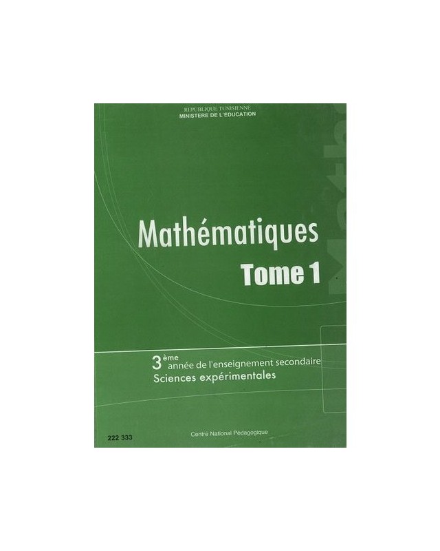 3S/ MATHEMATIQUE SC.EXP T1