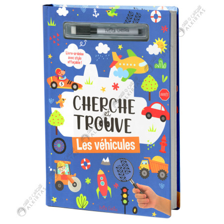 Cherche Et Trouve Les Véhicules, Avec Un Crayon Effaçable - Petits Génies