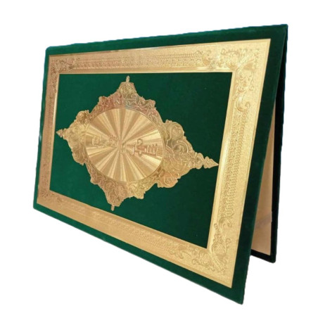 Porte Certificat Velour