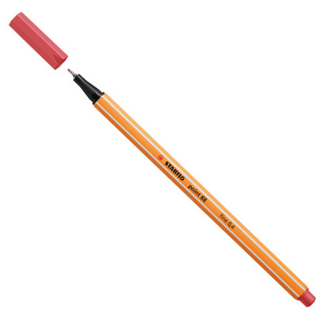 Stylo Feutre Pointe Fine 88 Rouge Rouille - Stabilo