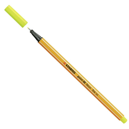 Stylo Feutre Pointe Fine 88  Jaune - Stabilo