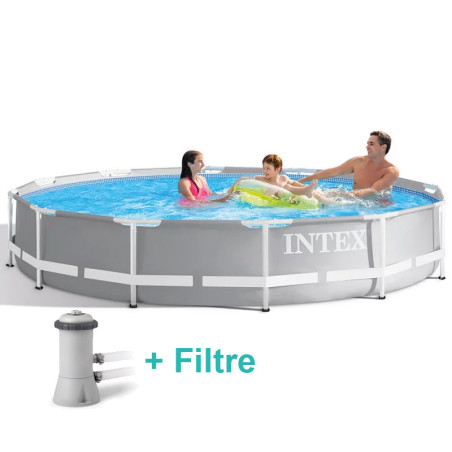 Piscine Intex Prism Frame™ 3.7m/0.76m avec Filtre