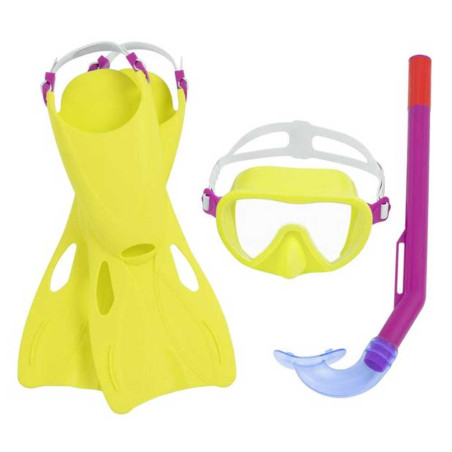 Ensemble De Plongée Masque,Tuba Et Palmes Bestway - Réf.25039