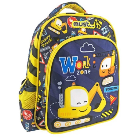 Sac à Dos MUST Lumineux Work Zone pour Maternelle 2 Compartiments - Réf.585481