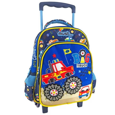 Sac à Dos à Roulettes Trolley MUST Lumineux Little Crusher pour Maternelle - Réf.585486