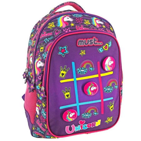 Sac à Dos MUST Unicorn Hashtag 25L pour Ecoliers - Réf.585582