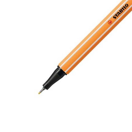 Stylo Feutre Pointe fine 88 Jaune Clair - Stabilo