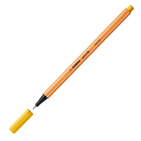 Stylo Feutre Pointe fine 88 Jaune Curry - Stabilo