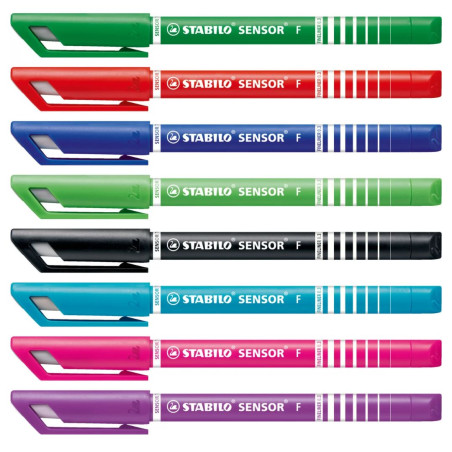 Stylo Feutre Pointe Fine Sensor F, Rose - Stabilo