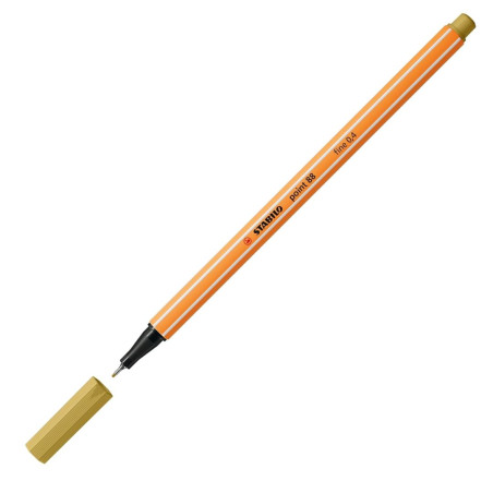 Stylo Feutre Pointe Fine 88 Vert Kaki - Stabilo