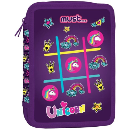 Trousse MUST 2 Compartiments Unicorn Hashtag - Réf.585611