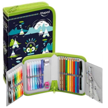 Trousse Remplie 1 Compartiment 32 pcs Totem, Maped - Réf.967816