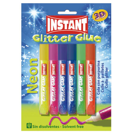 Set De 6 Colles Pailletée Néon - Instant