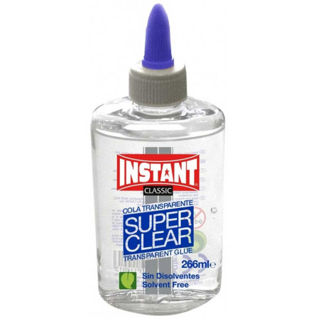 Colle Liquide Transparent Super Clear 266 ml - Instant