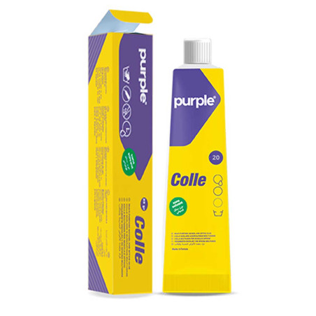 Tube Colle Transparent 20 gr - Purple
