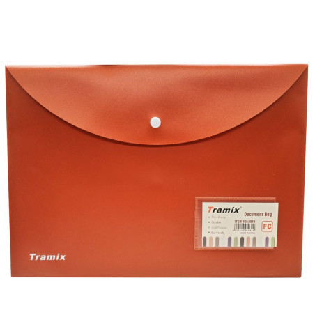 Pochette Plastique avec Bouton Tramix E5515