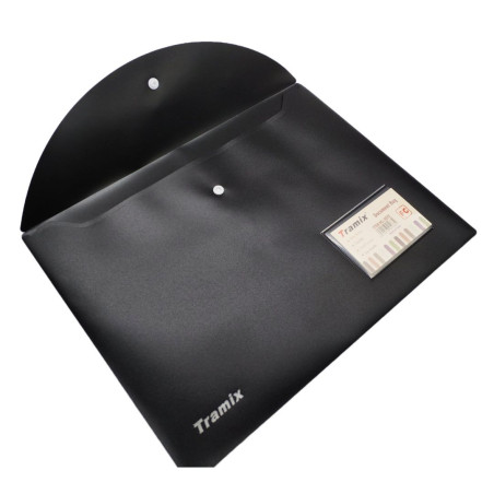 Pochette Plastique avec Bouton Tramix E5515