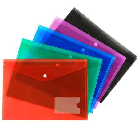 Pochette À Bouton En Plastique Benge A3