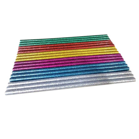 Set De 18 Colles Pistolet Pailletés, 7mm