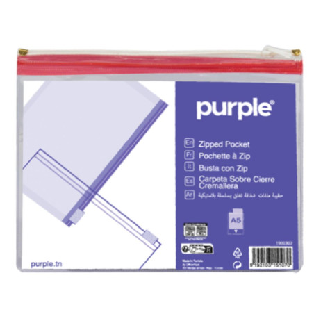 Pochettes À Zip A5 Purple