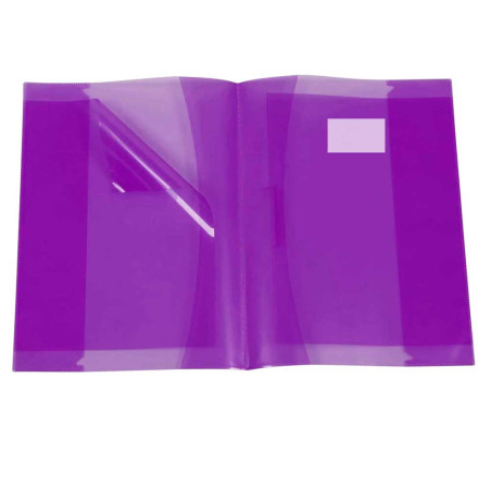 Protège-Cahier En Pvc Glossy 17x22, Violet - Purple