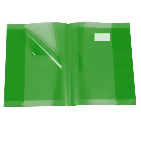 Protège-Cahier En Pvc Glossy 17x22, Vert - Purple