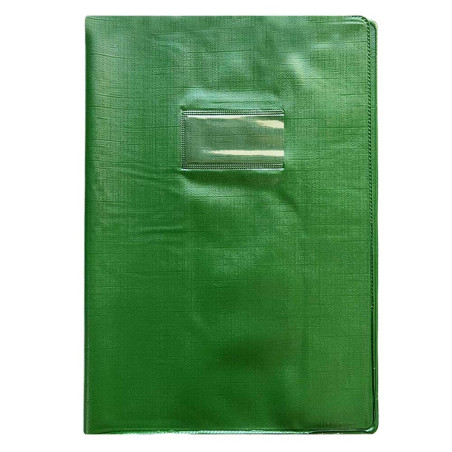Protège-Cahier En Pvc Lino 24x32, Vert - Purple