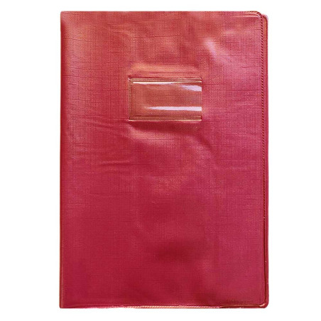 Protège-Cahier En Pvc Lino 24x32, Rouge - Purple